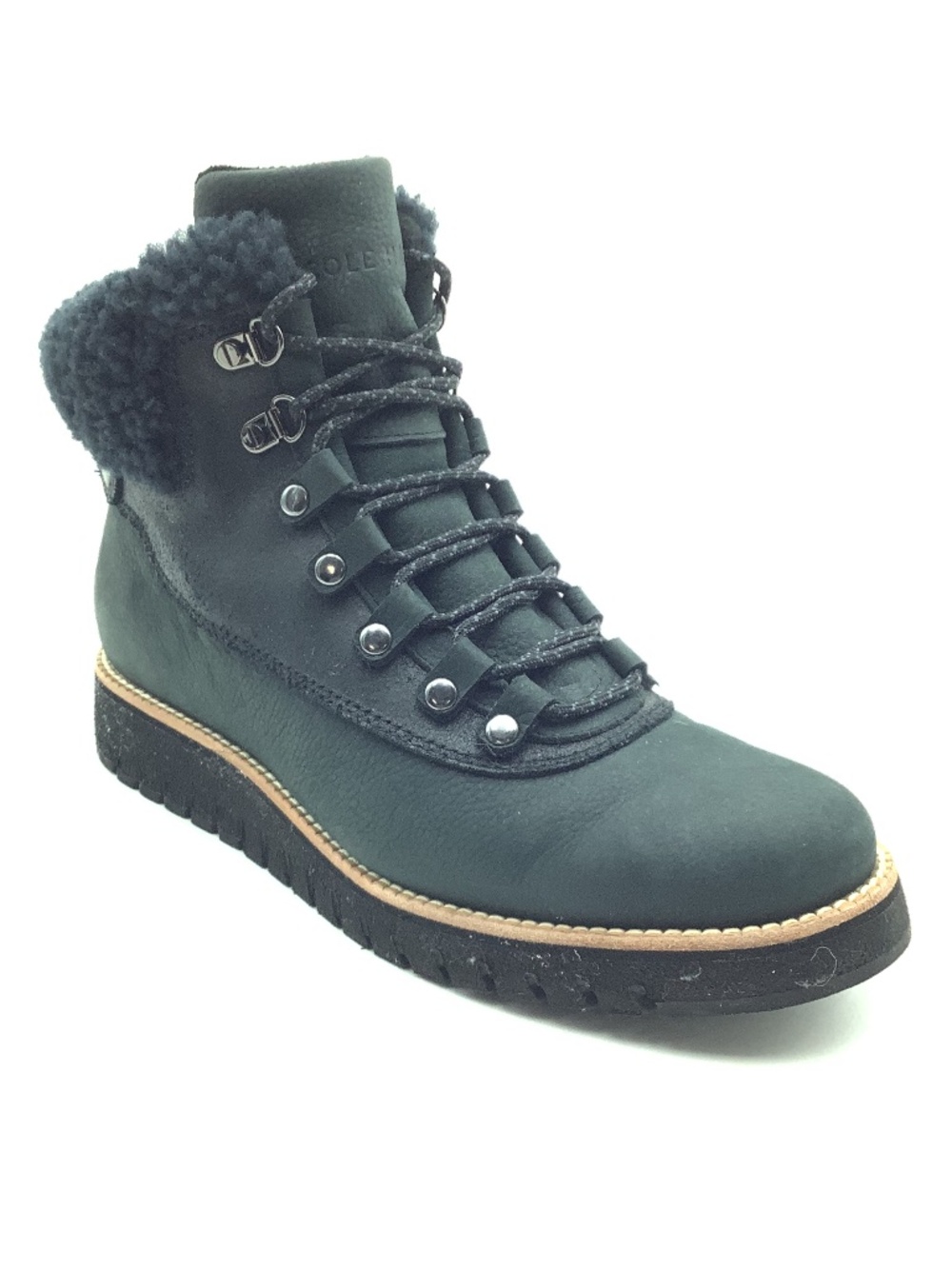 Cole Haan Boot Black Leather GRANDEXPLORE SIZE: 7.5